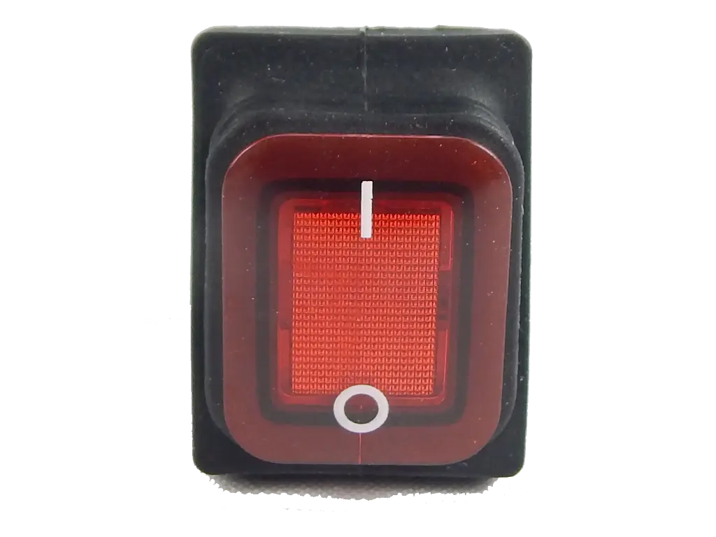 Red Illuminated Power Switch 125VAC