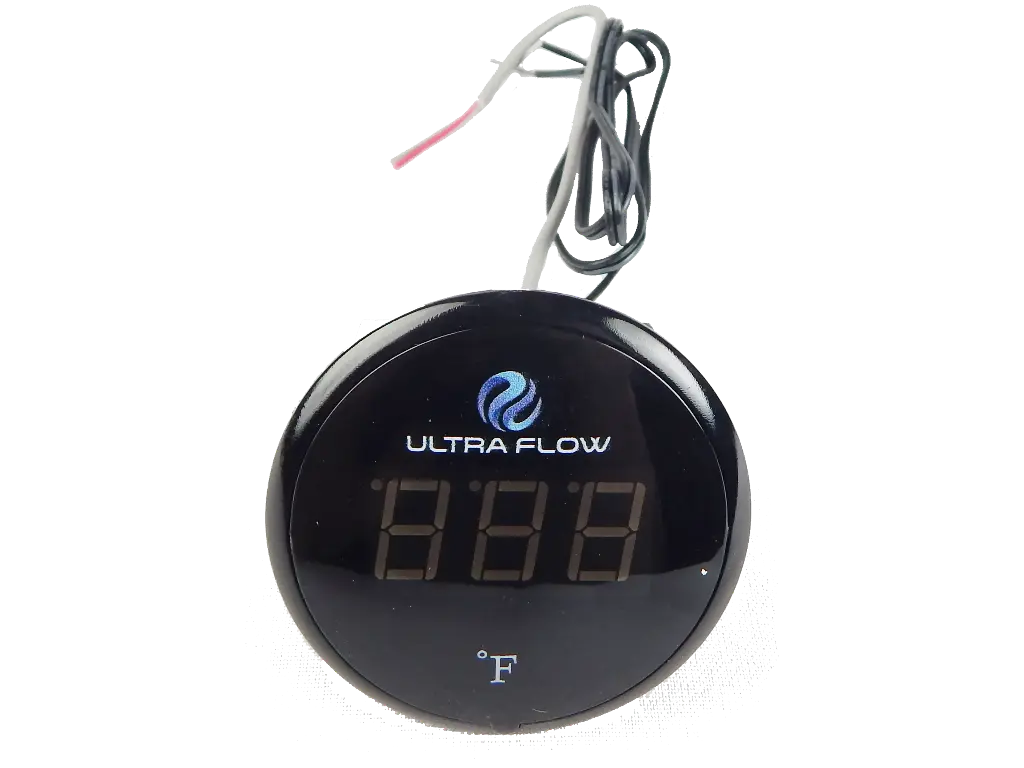 Red Digital LED Temp Display w/logo