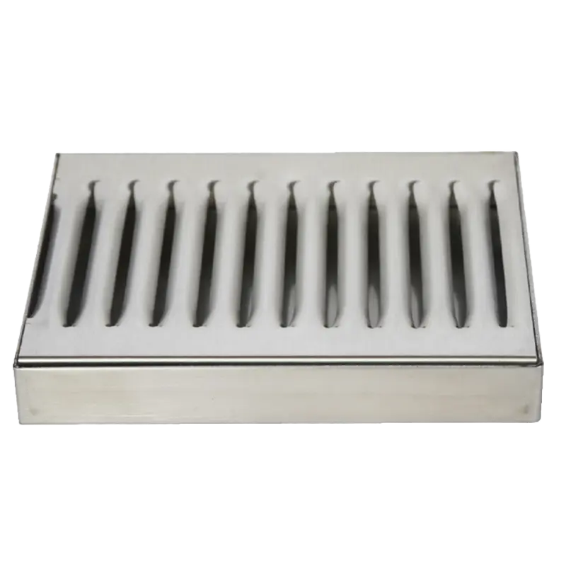 6" x 5" Surface Mount Drip Tray | Brushed Stainless | No Drain