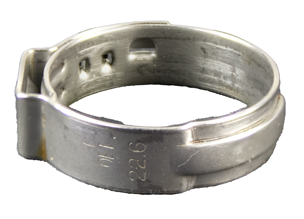 22.6 Stepless Clamp - 1/2 I.D. Vinyl Hose