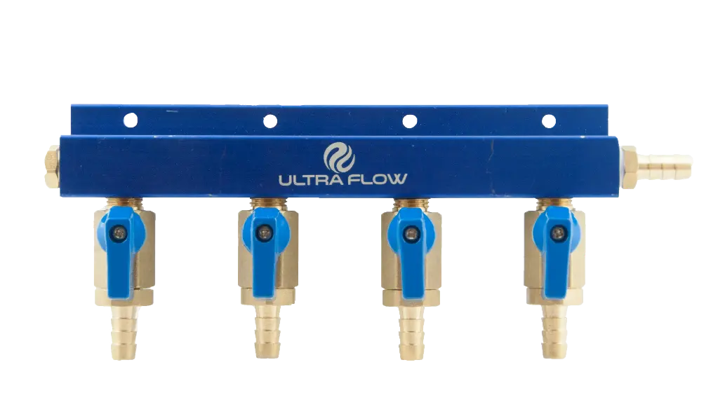 4 Product Gas Manifold | Aluminum Bar