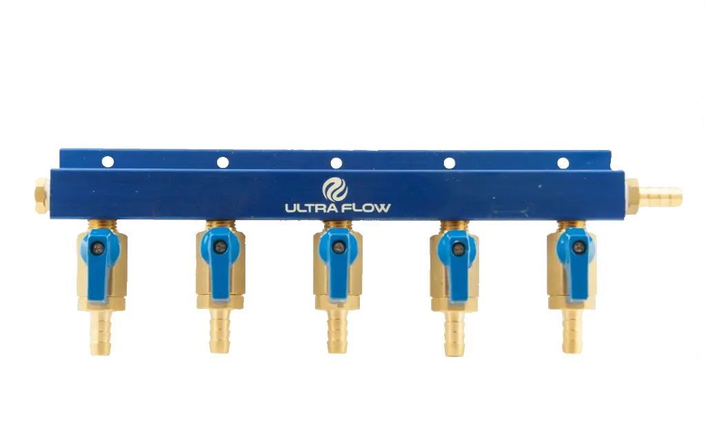 5 Product Gas Manifold | Aluminum Bar 