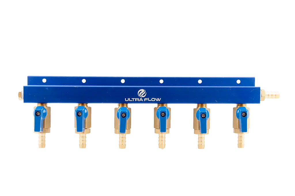 6 Product Gas Manifold | Aluminum Bar