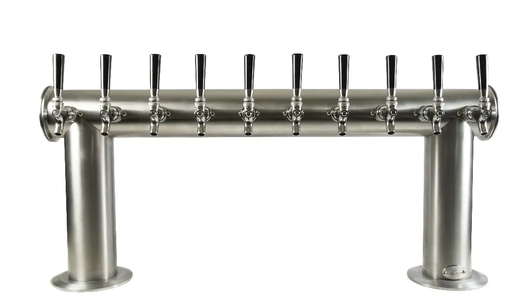 Brewery Pipe Series | "H" Tower Stainless Steel | 10 Faucet