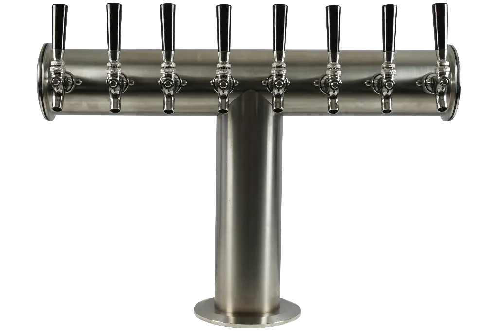 Brewery Pipe Series | "T" Tower Stainless Steel | 8 Faucet