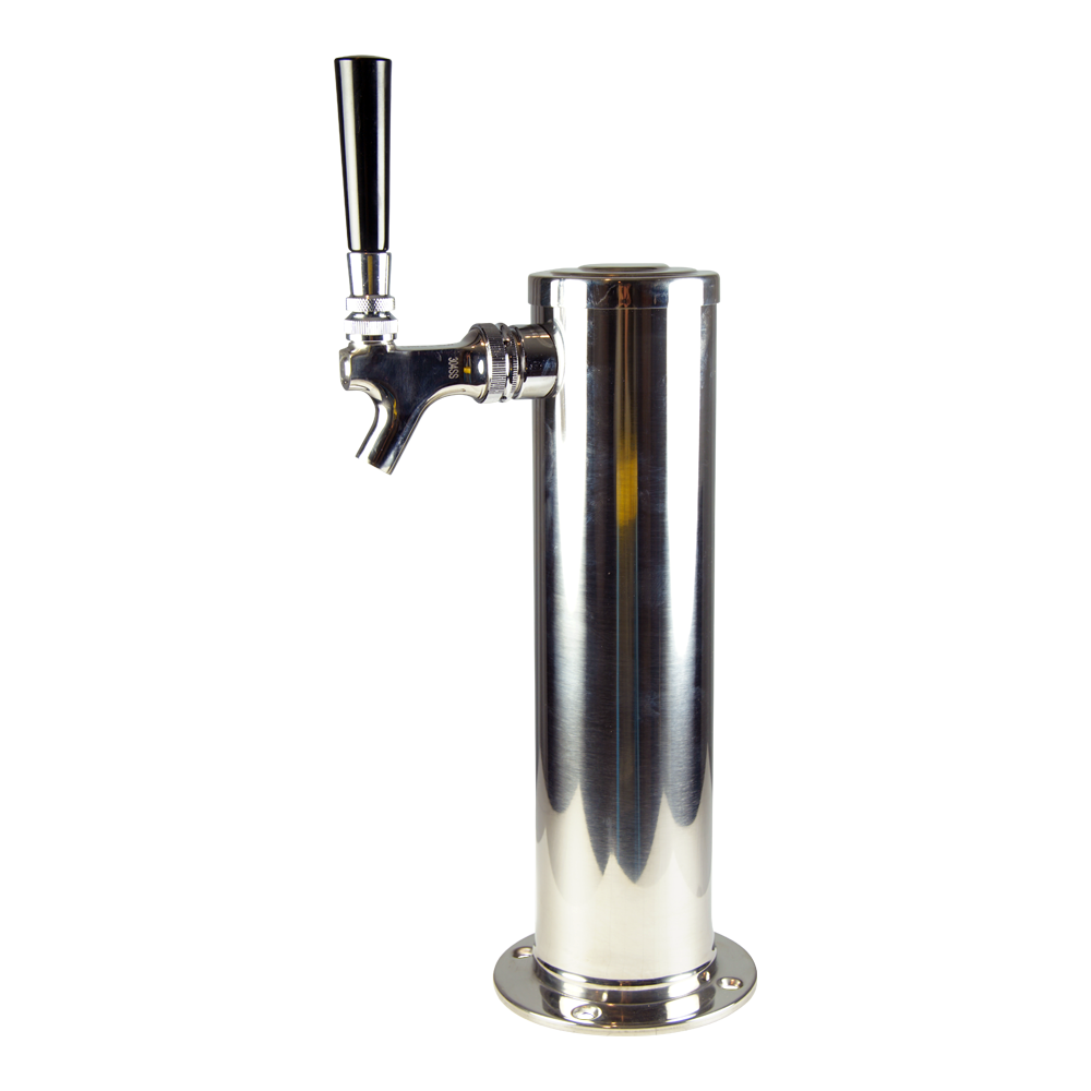 3" Draft Tower - 1 Faucet - Stainless Steel