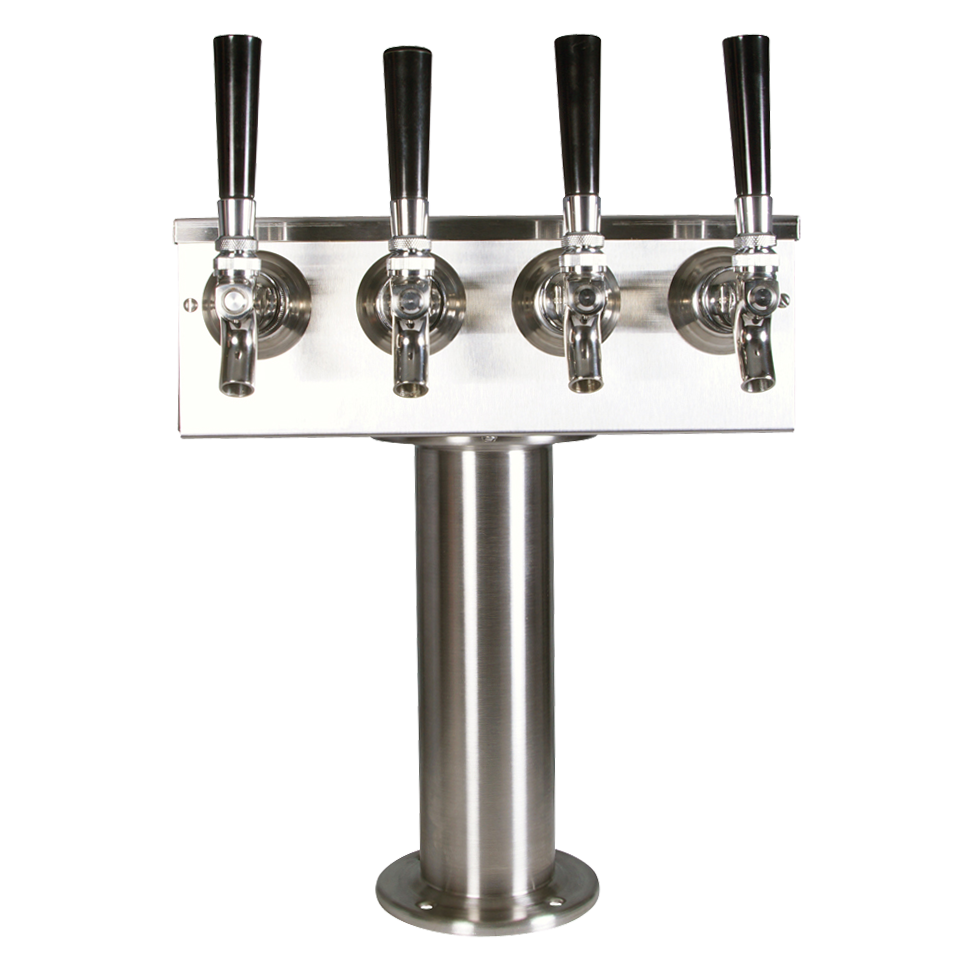 T-Tower | 3" Column | 4 Faucet | Air Cooled