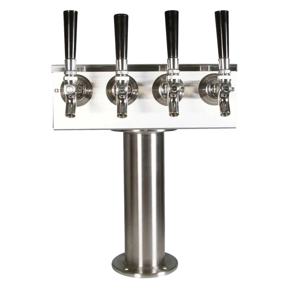 T-Tower | 3" Column | 4 Faucet | Glycol Cooled