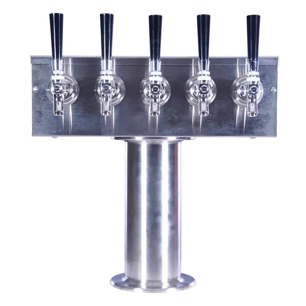 T-Tower | 3" Column | 5 Faucet | Glycol Cooled