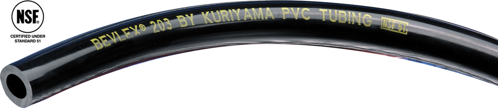Bevlex PVC #203 | 3/16" ID x 7/16" OD (Black) | 100' Coil