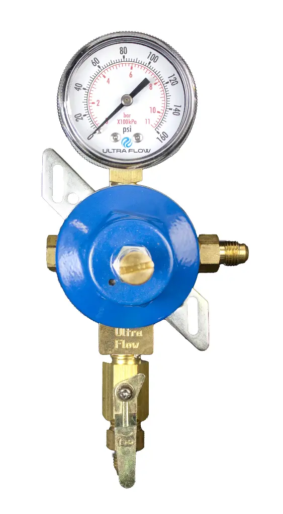 High Pressure Secondary | Plugged 1 side |&nbsp;1/4" FF Outlet with Shut-Off | 1/4" FF Inlet