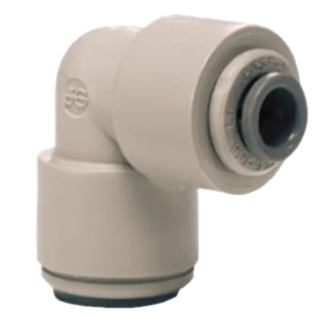3/8" x 5/16" John Guest Reducing Elbow Connector