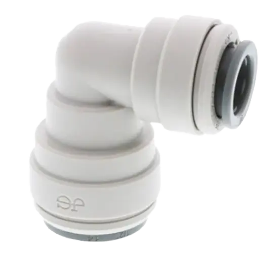 1/2" x 3/8" John Guest Reducing Elbow Connector