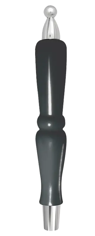 Mini Pub Style Handle | Black with Silver Fittings