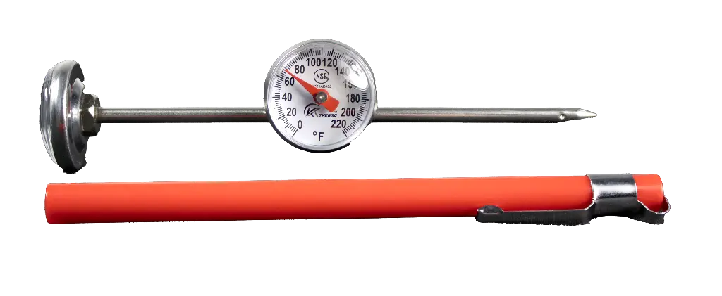 1" Dial Thermometer with Case (0 to 220 Degrees Fahrenheit) 