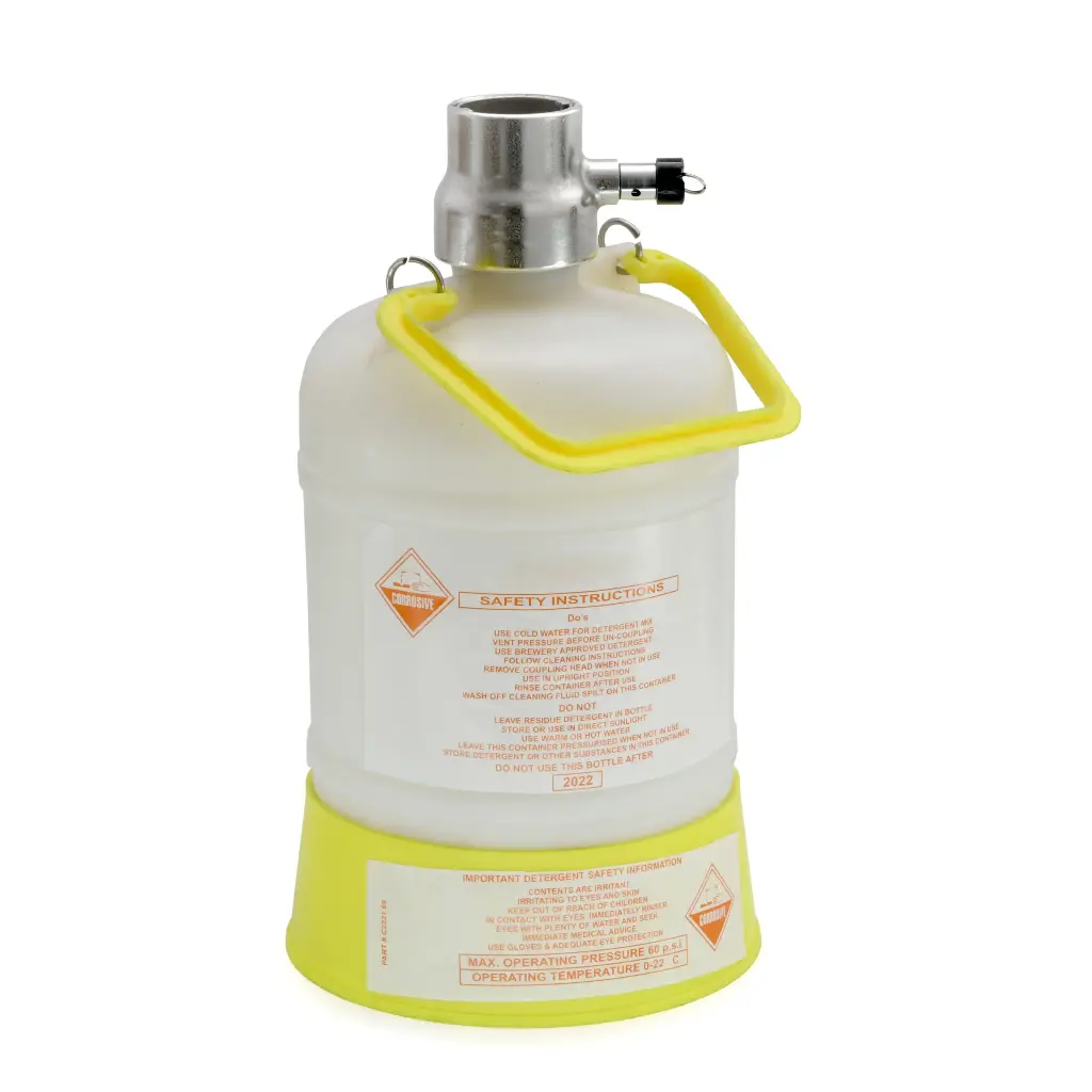 1.8 Gallon Pressurized Cleaning Bottle | "U" System Valve