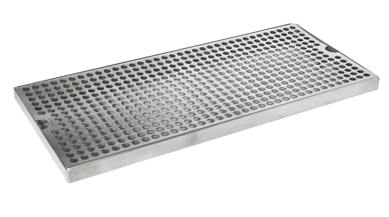 39" x 5" Surface Mount Drip Tray | Brushed Stainless | No Drain