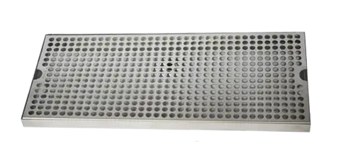 54" x 8" Surface Mount Drip Tray | Brushed Stainless | No Drain