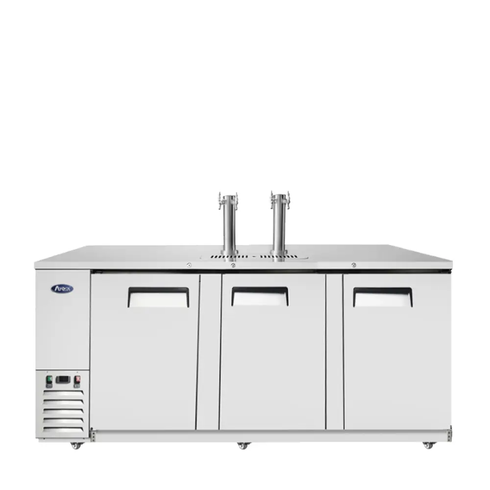 Atosa Direct Draw | 90" | Stainless Steel | with 2x 2-Product Stainless Column Tower 