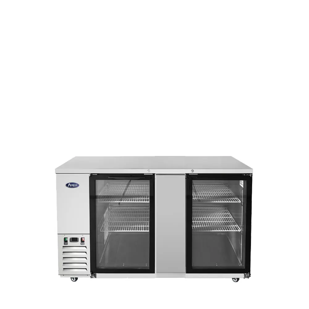 Atosa Back Bar Cooler | 68" Wide | Stainless Steel | Glass Doors