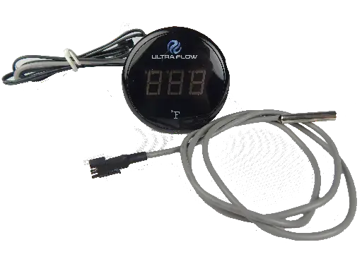 [X-100B] LED Blue Digital Temp Display w/logo includes sensing probe