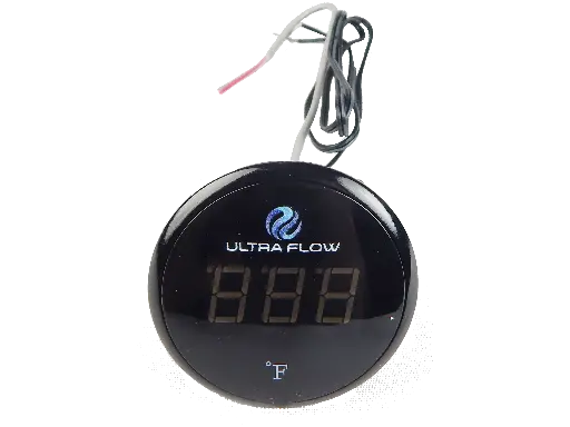 [X-100R-6A] Red Digital LED Temp Display w/logo