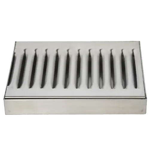 [DT-6x5SS] 6" x 5" Surface Mount Drip Tray | Brushed Stainless | No Drain