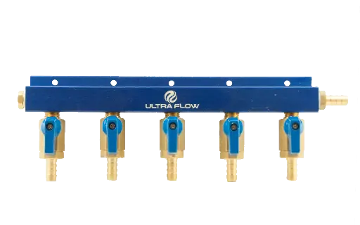 [M1505] 5 Product Gas Manifold | Aluminum Bar 