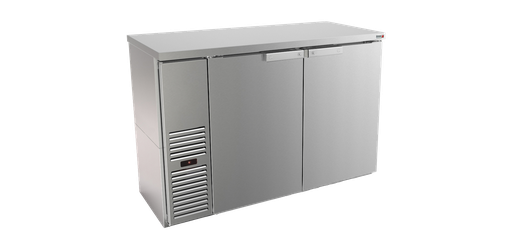 [UFBB-59S-N] Back Bar - 59" - Stainless / Solid Door
