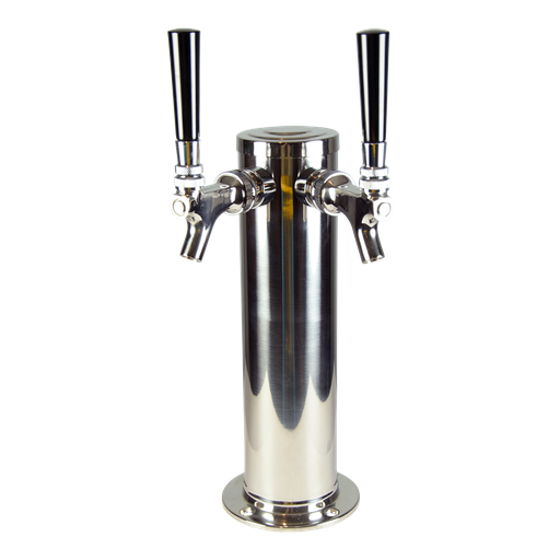 [DT622] 3" Draft Tower - 2 Faucet - Stainless Steel