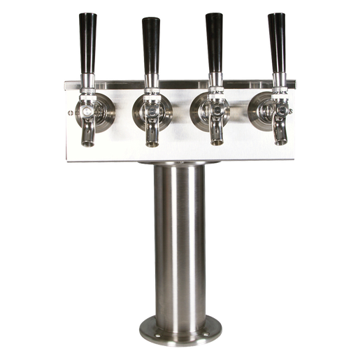 [TT3SS-4] T-Tower | 3" Column | 4 Faucet | Air Cooled