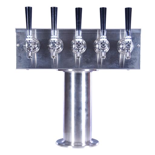 [TT3SS-5] T-Tower | 3" Column | 5 Faucet | Air Cooled
