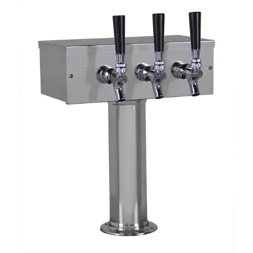 [TT3SS-3G] T-Tower - 3" Column - 3 Faucet - Glycol Cooled