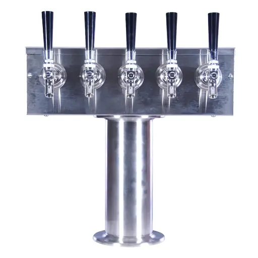 [TT3SSG-5] T-Tower | 3" Column | 5 Faucet | Glycol Cooled