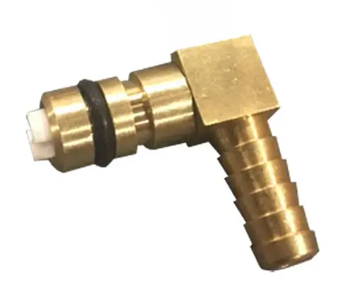 [01521000] Gas Pump air inlet brass 1/4" hose barb elbow