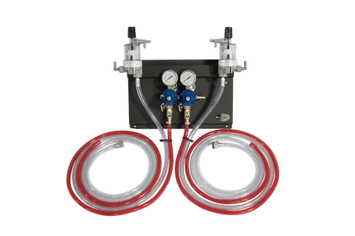 [R1122PMF] Secondary CO2 Regulator | 2 Pressure 2 Product | Panel Mount | Panel Assembly with Gas/Product Hoses & FOBs