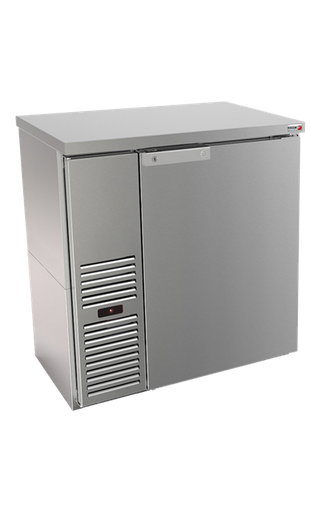 [UFBB-24S-N] Back Bar - 24" - Stainless/Solid Door