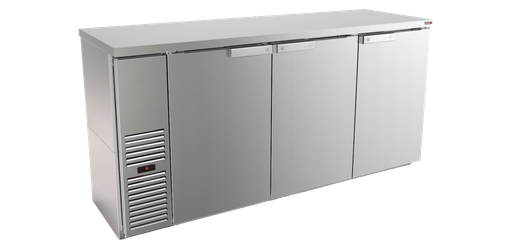 [UFBB-78S-N] Back Bar&nbsp;  78"&nbsp; &nbsp; Stainless&nbsp;/ Solid&nbsp;Door