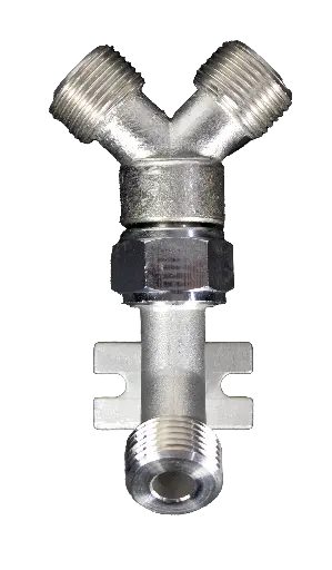 [1037Y] Beer Line Wall Bracket – 3 Way
