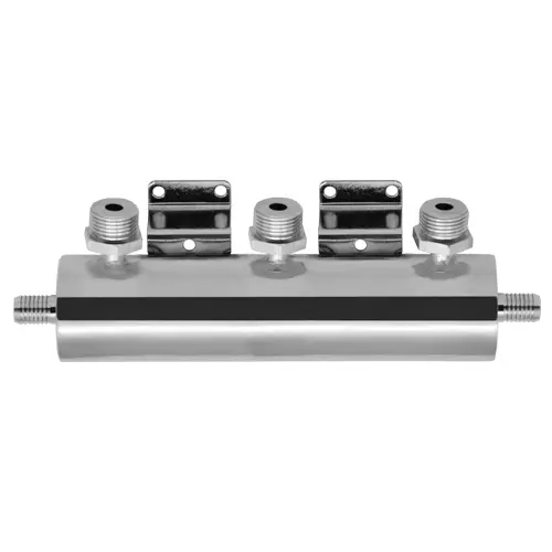 [6604] 3 Station Beer Manifold | Inlet & Pass Thru Barb