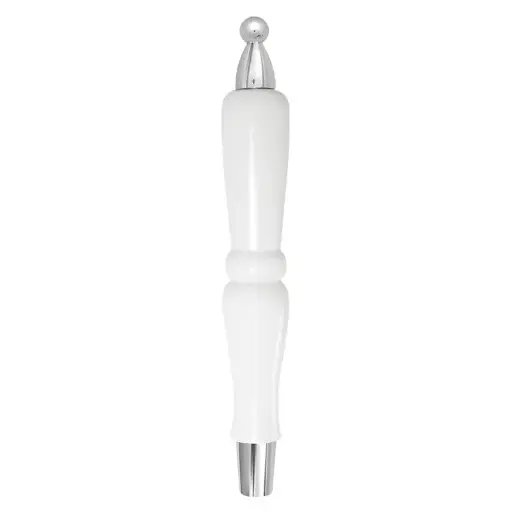 [FH-400WS] Mini Pub Style Handle | White with Silver Fittings