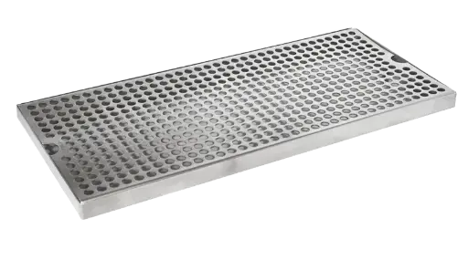[DT-39x5SS] 39" x 5" Surface Mount Drip Tray | Brushed Stainless | No Drain