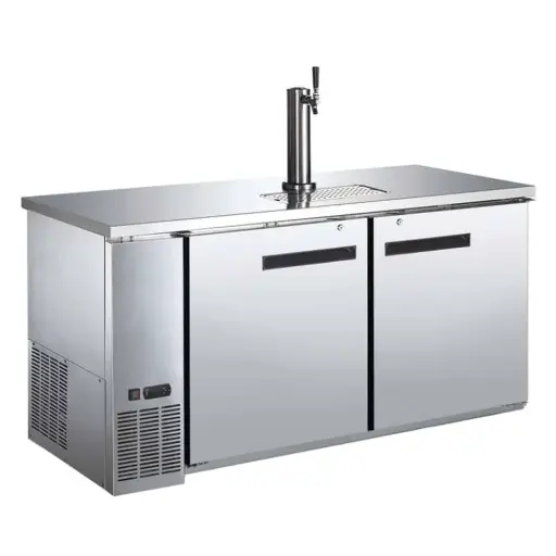 [UFDDF-58-S-2] Falcon Direct Draw | 58" | Stainless Steel | with 1x 2-Product Stainless Column Tower 