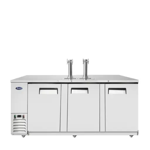 [UFDDA-90-S-4] Atosa Direct Draw | 90" | Stainless Steel | with 2x 2-Product Stainless Column Tower 