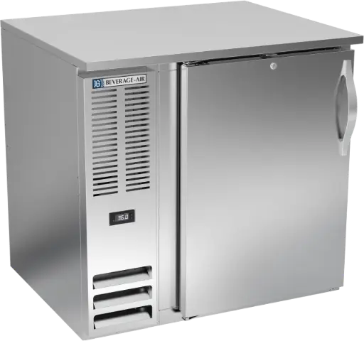 [UFBBB-36-S] Beverage Air Back Bar Cooler | 36" Wide | Stainless Steel | Solid Doors