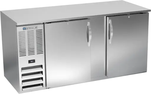 [UFBBB-68-S] Beverage Air Back Bar Cooler | 68" Wide | Stainless Steel | Solid Doors
